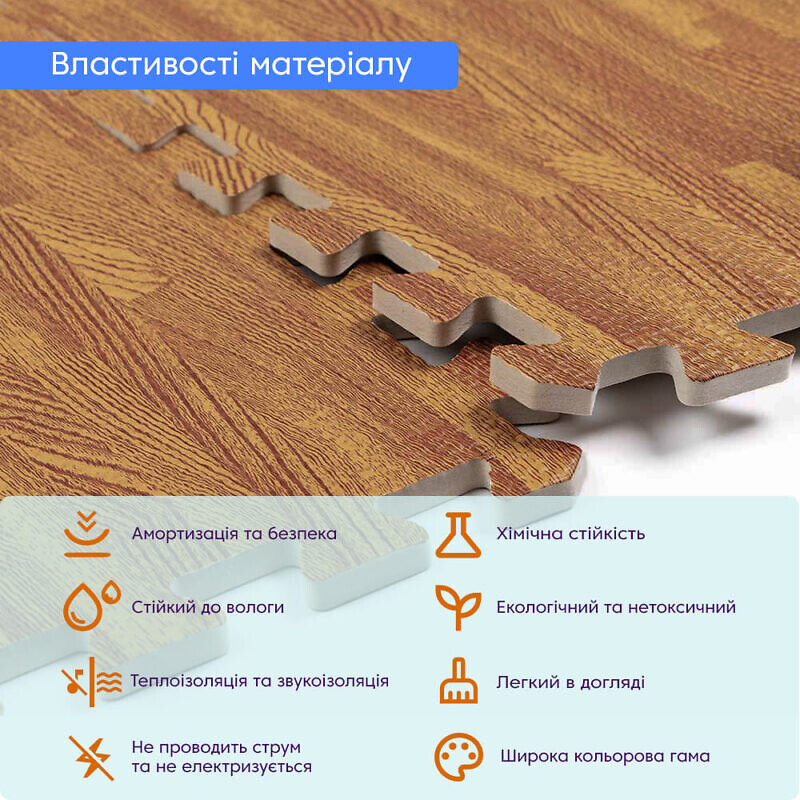 Підлогове покриття пазли МР2 Золото  60*60*1см - Зображення 4