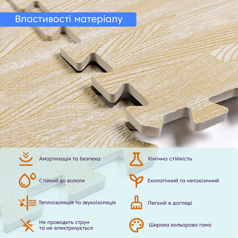 Підлогове покриття пазли  МР14 Пісочне  60*60*1см - Зображення 4